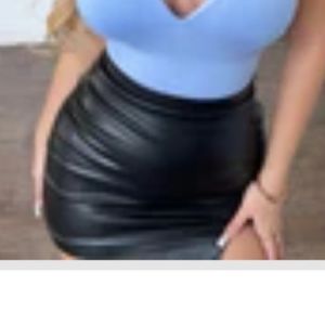 Brand new faux leather skirt size small
